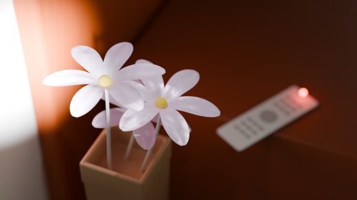 Photo Orchid Plug-in Wall Lamp