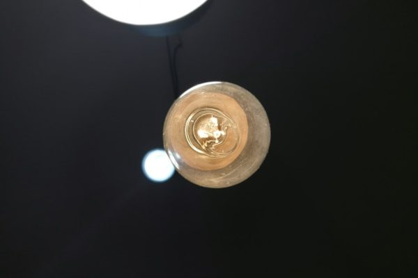 Photo Nordic glass pendant lamp