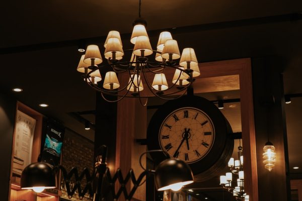 Photo wood chandelier